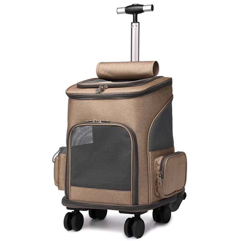 Haustier Trolley-Rucksack – Tragbarer & faltbarer Katzen- & Hundekoffer