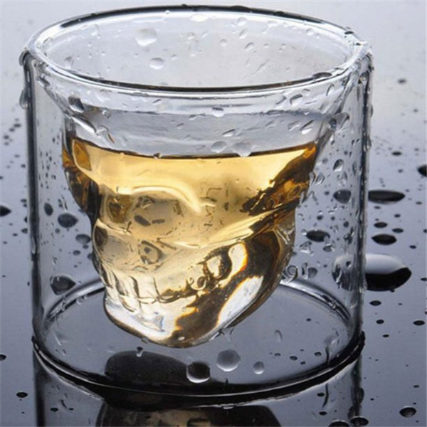 Schädel Glasflasche – Kreative Spirituosen- & Deko-Flasche (350ml–1000ml)