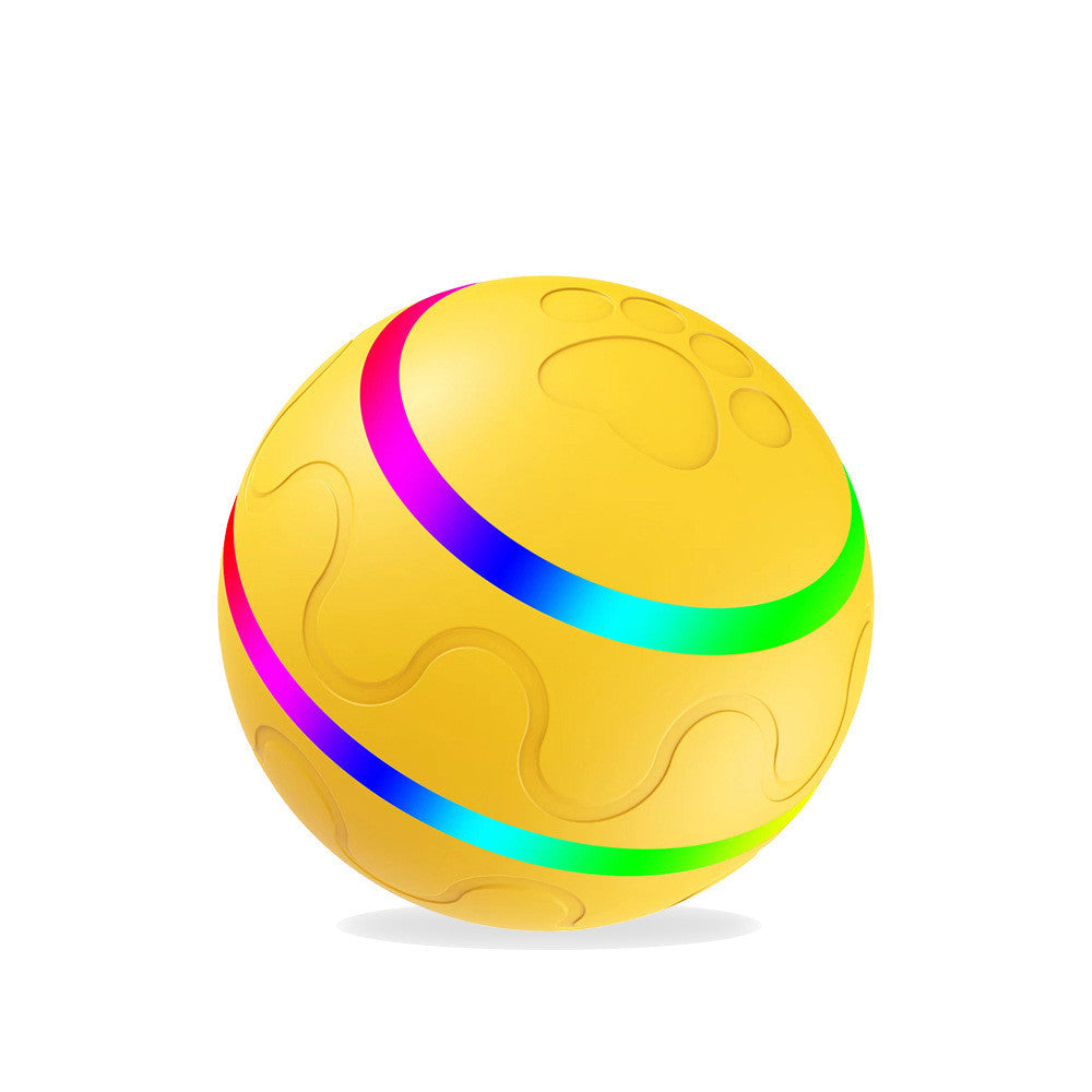 Intelligenter Spielball für Katzen – Selbstrotierend & USB-ladbar