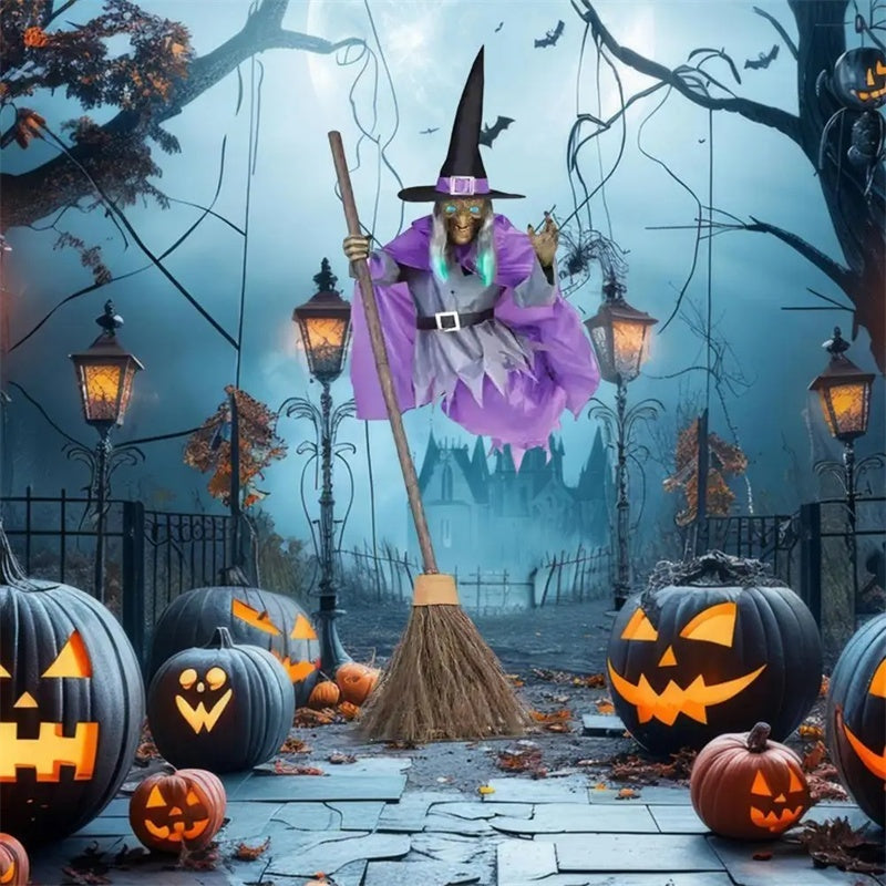 Fliegende Hexe â Gruselige Halloween-Deko mit Sound & Bewegung ââď¸â¨