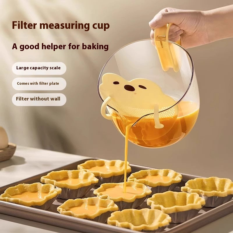 Multifunktions-Messbecher – Cartoon-Filter & Schneebesen