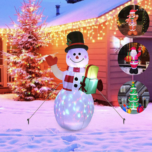 Aufblasbare Weihnachtsfigur mit LED â â Outdoor Garten Deko