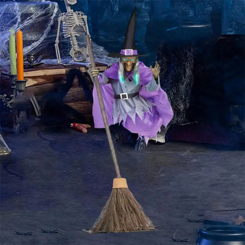 Fliegende Hexe â Gruselige Halloween-Deko mit Sound & Bewegung ââď¸â¨
