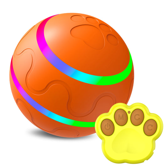 Intelligenter Spielball für Katzen – Selbstrotierend & USB-ladbar