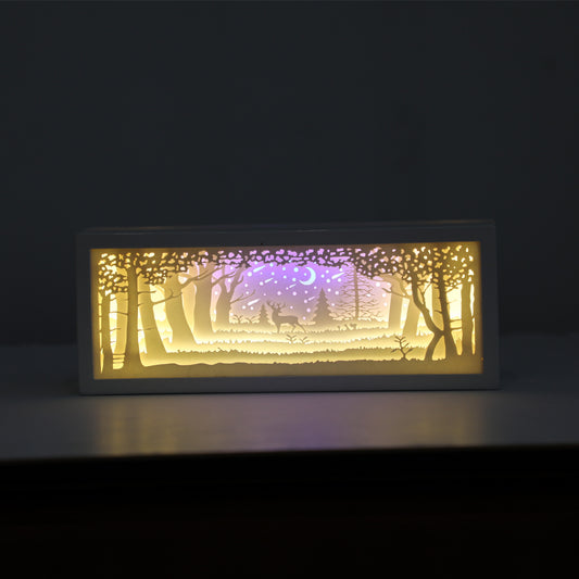Kreatives 3D-Papier-Nachtlicht – kleines Streifen-Licht als besonderes Geschenk