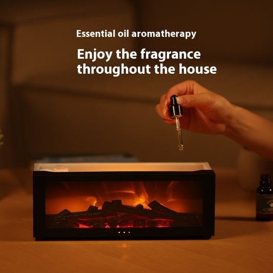 Flame Mirage – 3D Aroma Diffuser mit Farbwechsel & Kaminfeeling