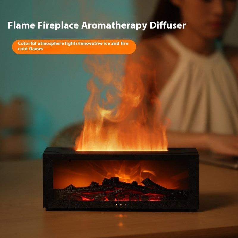 Flame Mirage – 3D Aroma Diffuser mit Farbwechsel & Kaminfeeling