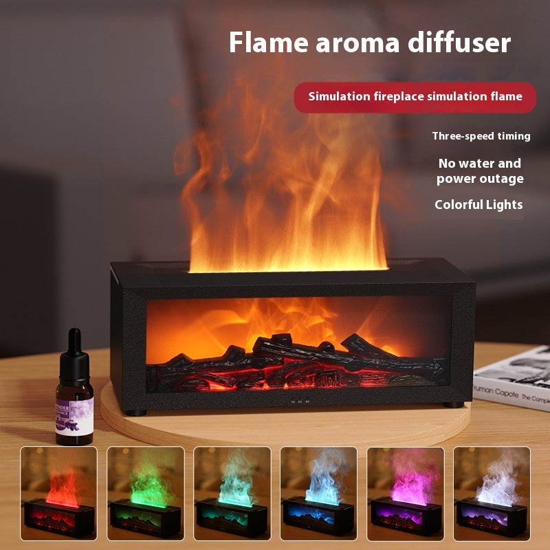 Flame Mirage – 3D Aroma Diffuser mit Farbwechsel & Kaminfeeling