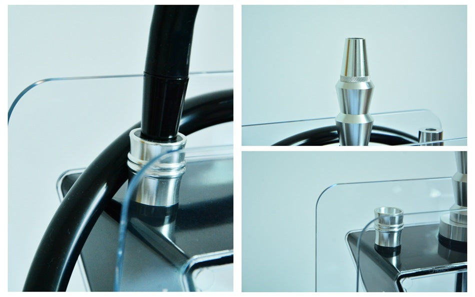 Acryl Shisha im Dreieck-Design – Komplettset mit Schlauch