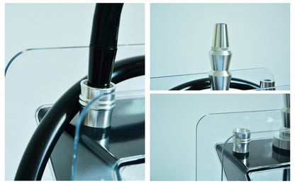 Acryl Shisha im Dreieck-Design – Komplettset mit Schlauch