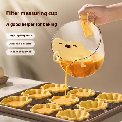 Multifunktions-Messbecher  – Cartoon-Filter & Schneebesen