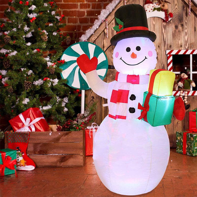 Aufblasbare Weihnachtsfigur mit LED ⛄ – Outdoor Garten Deko