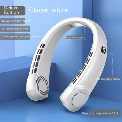 Tragbarer Nackenventilator – Ultraleise & Stylisch mit LED-Ambiente