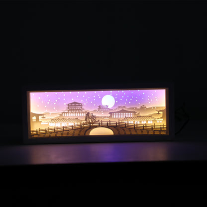 Kreatives 3D-Papier-Nachtlicht – kleines Streifen-Licht als besonderes Geschenk
