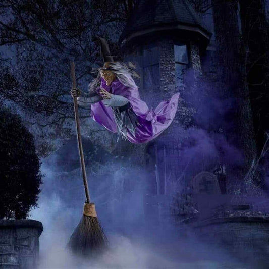 Fliegende Hexe – Gruselige Halloween-Deko mit Sound & Bewegung ‍♀️✨