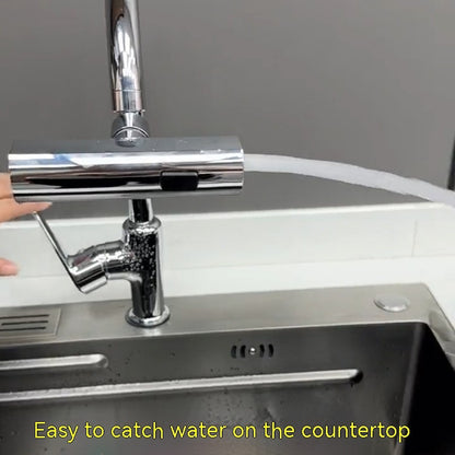 4-in-1 Kitchen Waterfall Pro – Drehbarer Multifunktions-Wasserhahn-Aufsatz