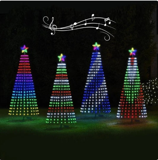 LED Weihnachtsbaum Lichter  – Bunte Outdoor Beleuchtung