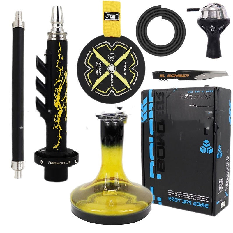 Arabische Edelstahl-Shisha – Luxus-Geschenkset im Koffer