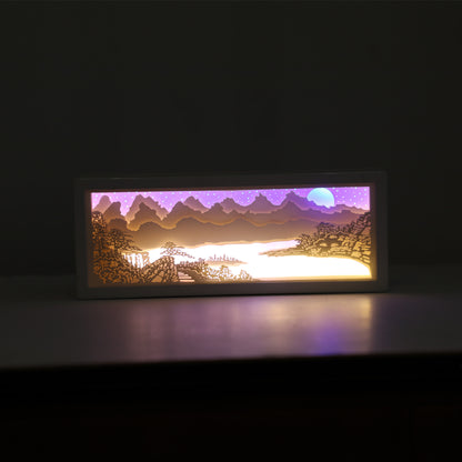 Kreatives 3D-Papier-Nachtlicht – kleines Streifen-Licht als besonderes Geschenk