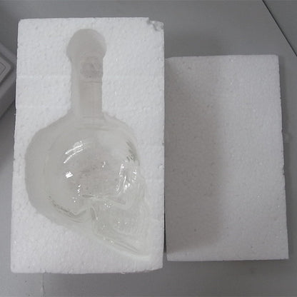 Schädel Glasflasche  – Kreative Spirituosen- & Deko-Flasche (350ml–1000ml)