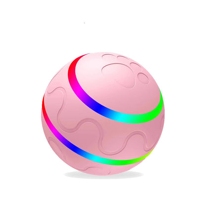 Intelligenter Spielball für Katzen – Selbstrotierend & USB-ladbar