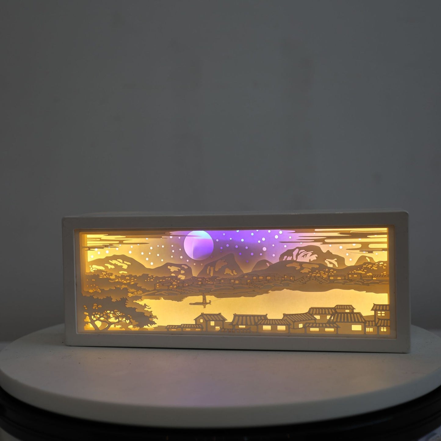 Kreatives 3D-Papier-Nachtlicht – kleines Streifen-Licht als besonderes Geschenk