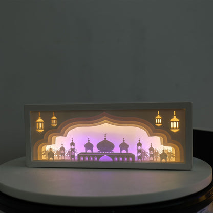 Kreatives 3D-Papier-Nachtlicht – kleines Streifen-Licht als besonderes Geschenk