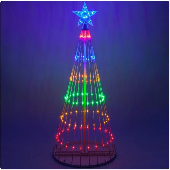 LED Weihnachtsbaum Lichter  – Bunte Outdoor Beleuchtung