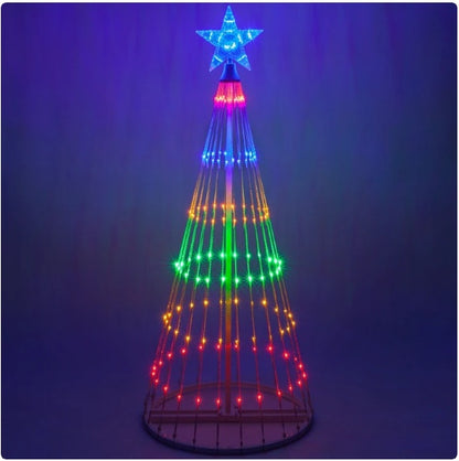 LED Weihnachtsbaum Lichter  – Bunte Outdoor Beleuchtung