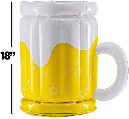 Aufblasbarer XXL-Bierkrug – Getränkekühler & Poolfloat in einem!