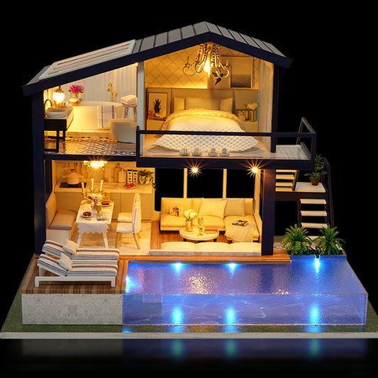 ✨ DreamHouse™ – DIY Miniatur-Puppenhaus aus Holz