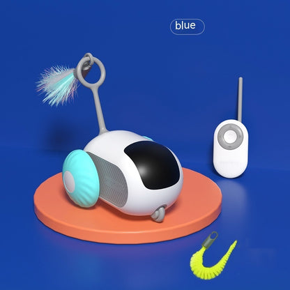 Interaktives Katzen-Spielzeugauto mit Fernsteuerung – Selbstfahrend & USB-aufladbar