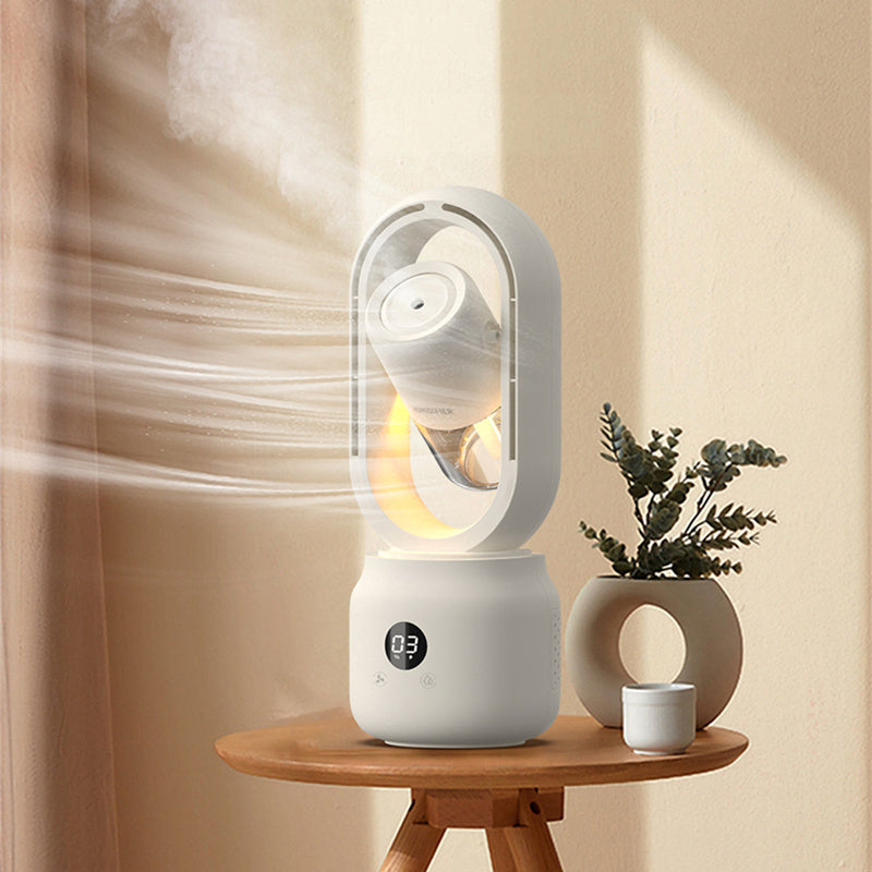 3-in-1 Mini Ventilator mit Wasserspray – Kühlung, Luftbefeuchter & USB-Lüfter