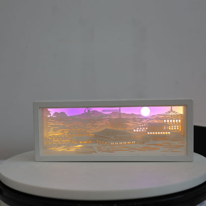 Kreatives 3D-Papier-Nachtlicht – kleines Streifen-Licht als besonderes Geschenk