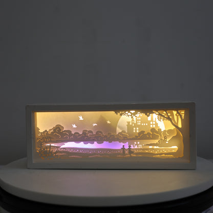 Kreatives 3D-Papier-Nachtlicht – kleines Streifen-Licht als besonderes Geschenk