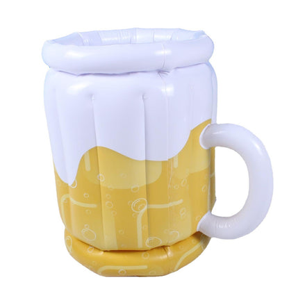 Aufblasbarer XXL-Bierkrug – Getränkekühler & Poolfloat in einem!