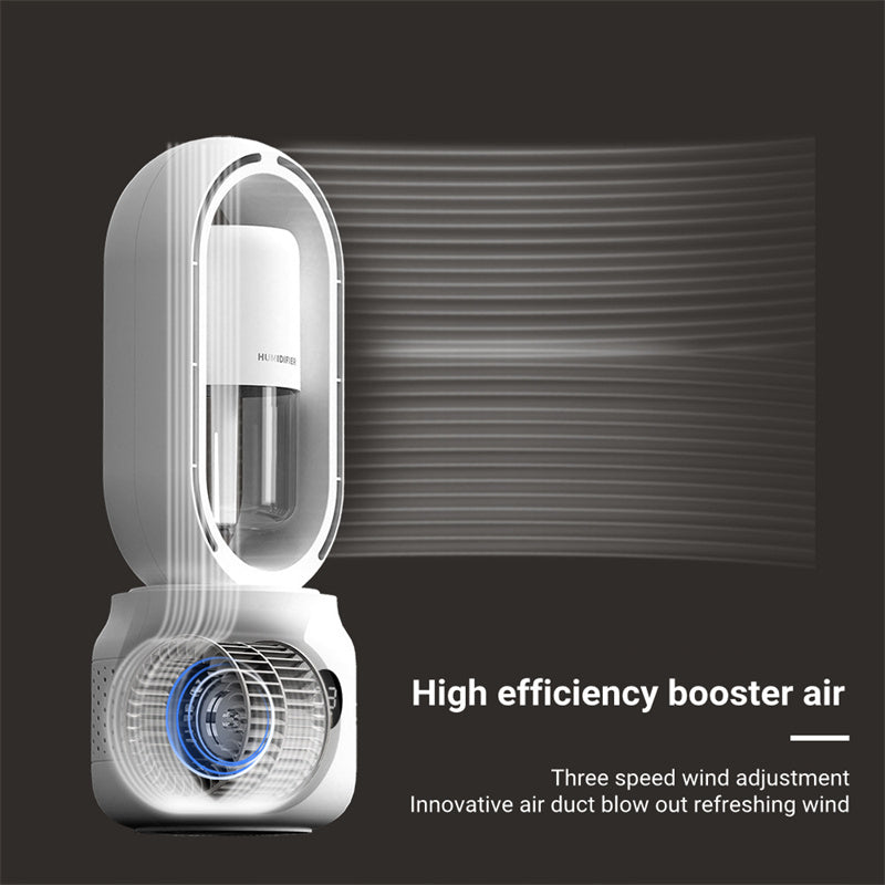 3-in-1 Mini Ventilator mit Wasserspray – Kühlung, Luftbefeuchter & USB-Lüfter