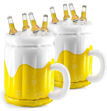 Aufblasbarer XXL-Bierkrug – Getränkekühler & Poolfloat in einem!