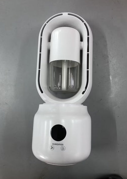 3-in-1 Mini Ventilator mit Wasserspray – Kühlung, Luftbefeuchter & USB-Lüfter